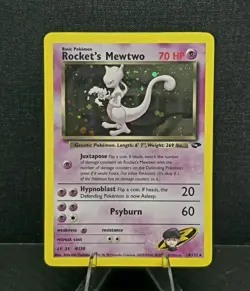 Pokemon TCG Rocket's Mewtwo 14/132 Gym Challenge Holo - Image 1