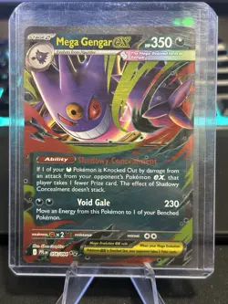 Pokemon Card Mega Gengar ex 056/094 Phantasmal Flames Double Rare Near Mint - Image 1