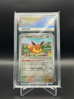 Eevee - Pokemon Day Stamped Promo 2025 - 074/131 Cosmos Reverse Foil Ace Mint 9 - Image 1