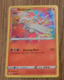 Reshiram 17/72 Amazing Rare Shining Fates Pokemon TCG Near Mint - Image 1