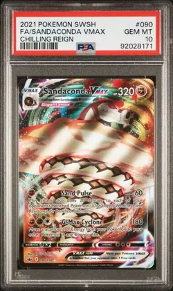 Pokemon TCG Sandaconda VMAX Sword & Shield - Chilling Reign 090/198 Holo PSA 10 - Image 1