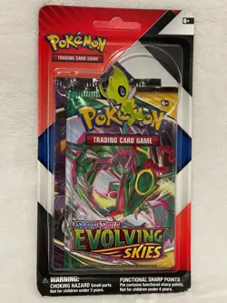 Pokemon TCG Evolving Skies Chilling Reign 2 Booster Blister Pack W/ Pin. - Image 3