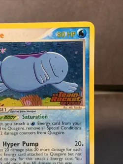 Pokemon TCG Quagsire #26/109 Team Rocket Returns Reverse Holo Stamped 2004 VTG - Image 3