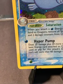 Pokemon TCG Quagsire #26/109 Team Rocket Returns Reverse Holo Stamped 2004 VTG - Image 5