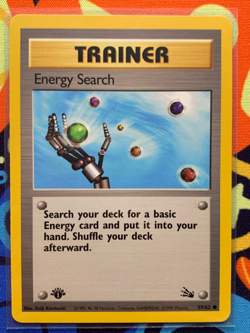 Energy Search 59/62 (Fossil) *NM* -1st Edition Common- Pokemon TCG - Image 1