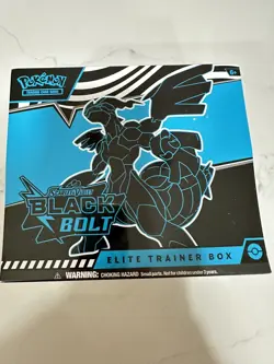 Pokemon TCG Scarlet & Violet Black Bolt Elite Trainer Box ETB - Image 1