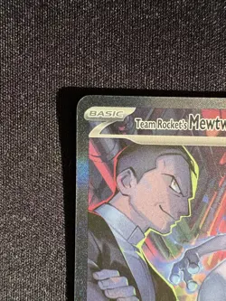 Pokemon TCG Destined Rivals Team Rocket's Mewtwo EX SIR 231/182 - Image 4