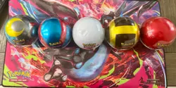 Pokemon TCG PokeBall Tins Lot of 5 SET - 15 total Booster Packs FACTORY SEALED - Image 1
