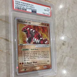 2006 Pokemon Crystal Guardians Groudon ex Holo #93/100 PSA 8 - Ultra Rare - Image 4