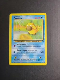 Psyduck 53/62 Pokemon TCG Fossil Unlimited Regular Common LP - Image 2