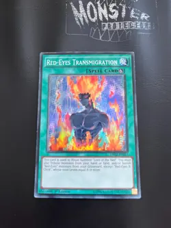YUGIOH RED EYES TRANSMIGRATION SUPER RARE DRL2-EN017 1ST EDITION - Image 1