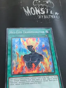 YUGIOH RED EYES TRANSMIGRATION SUPER RARE DRL2-EN017 1ST EDITION - Image 3