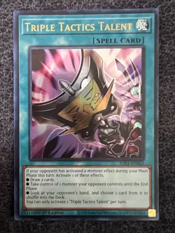 Yugioh Triple Tactics Talent RA01-EN063 Ultra Rare 1st Edition Near Mint - Image 1