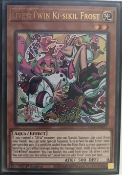 YuGiOh Live Twin Ki-sikil Frost Ultra Rare 1st Edition LIOV-EN017 NM - Image 1