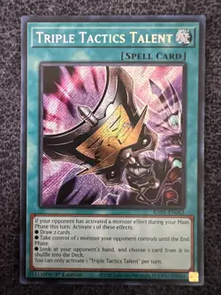Yugioh Triple Tactics Talent RA01-EN063 Secret Rare 1st Edition NM - Image 1