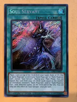 Yugioh Soul Servant LDS3-EN095 Secret Rare Limited Edition NM - Image 1