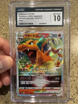 CGC 10 Gem Mint Charizard 014/172 Vstar Universe Holo Japanese Pokemon Card TCG - Image 1