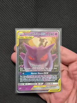 Gengar & Mimikyu GX 53/181 Team Up 2019 Tag Team Holo Near Mint Condition Card - Image 2
