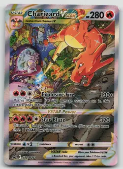 Pokemon TCG Charizard VSTAR Black Star Promo SWSH262 Holo Card NM Condition - Image 1
