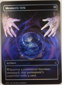 Mesmeric Orb FOIL Proxy Playtest Card with Custom Fantasy Art - Image 1
