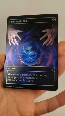 Mesmeric Orb FOIL Proxy Playtest Card with Custom Fantasy Art - Image 2