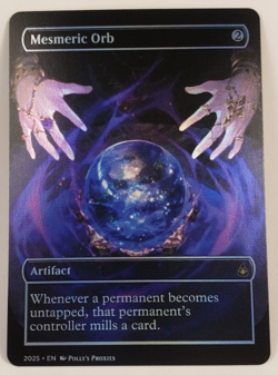 Mesmeric Orb FOIL Proxy Playtest Card with Custom Fantasy Art - Image 3