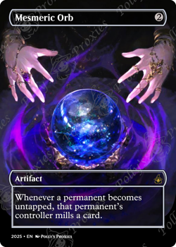 Mesmeric Orb FOIL Proxy Playtest Card with Custom Fantasy Art - Image 4