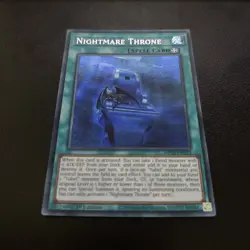 Nightmare Throne MP25-EN072 Prismatic Secret Rare Yugioh Card 1st Ed Mint - Image 1