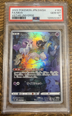 PSA 10 Gem Mint Mew 183/172 s12a VSTAR Universe AR Japanese Pokemon Card - Image 1
