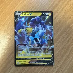 Pokemon TCG SWSH Raikou v Ultra Rare Card 048/172 Brilliant Stars - Image 1