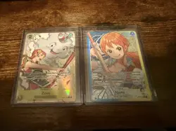 Nami Leader OP11-041 and Zeus OP11-106 Alt Art One Piece Cards NM - Image 1