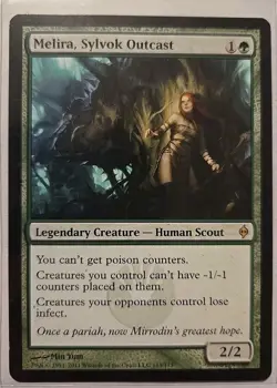 2011 Wizard Coast Magic Gathering New Phyrexia Melira Sylvok Outcast 115 Card - Image 1