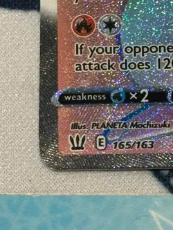Victini Vmax 165/163 Battle Styles NM Full Art Secret Rainbow Rare Pokemon Card - Image 4