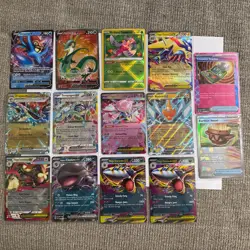 Pokemon TCG lot 14 Cards EX, V, Pokeball Trainer And Ace Spec Trainer - Image 1