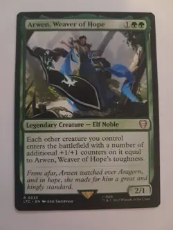 Arwen, Weaver of Hope NM/M LOTR Lord of the Rings Commander MTG - Image 1