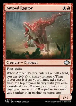 2x Amped Raptor - Foil MH3 LP MTG - Image 1