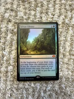 MTG Sylvan Library (FOIL) - Dominaria Remastered (DMR) NM Magic The Gathering - Image 1