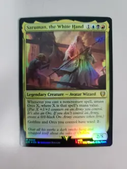 MTG Saruman, the White Hand Tales of Middle-earth Commander 0008 Foil Mythic - Image 1