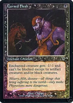 Cursed Flesh FOIL Invasion Played MTG Magic DNA GAMES - Image 1