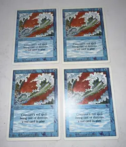 MTG X4 * Blue Elemental Blast NM/LP Revised 3rd Edition Regular SellbyCyn - Image 2