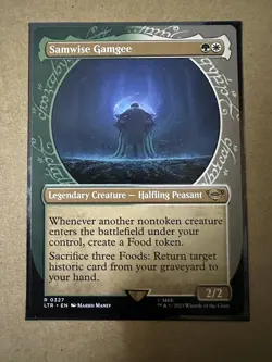Samwise Gamgee SHOWCASE RARE Lord of the Rings LTR MTG Magic Gathering NEW - Image 1