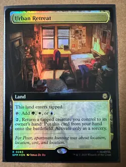 Urban Retreat FOIL EXTENDED RARE Marvel's Spider-Man SPM MTG Magic The Gathering - Image 1