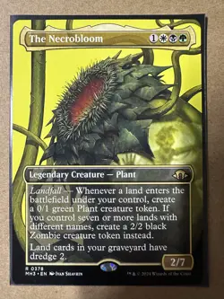 The Necrobloom BORDERLESS RARE Modern Horizons 3 MTG MH3 Magic Gathering NEW - Image 1