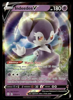 Pokemon TCG Shining Fates #039/072 Indeedee V NM - Image 1