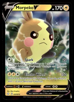 Pokemon TCG Shining Fates #037/072 Morpeko V NM - Image 1