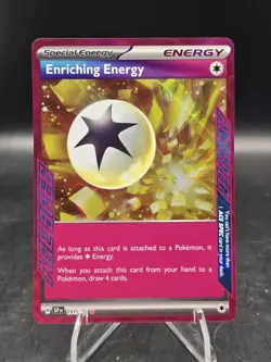 Pokemon TCG Enriching Energy 191/191 ACE SPEC Rare SV08: Surging Sparks NM - Image 1