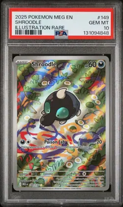 2025 Pokemon MEG EN-Mega Evolutions #149 SHROODLE PSA 10 - 131094848 - Image 1