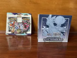 Pokemon Center Exclusive Chilling Reign ETB Error Box With Blister Pack - Image 1