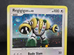 Pokemon TCG Regigigas 4/17 Pop 9 Holo Rare Diamond & Platinum Pearl LP Swirl - Image 3