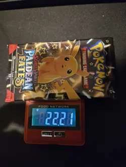 22.21g HEAVY 🔥 Pokemon TCG Paldean Fates Booster Pack! SEALED! - Image 1